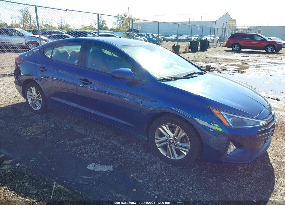 2019 HYUNDAI ELANTRA SEL VIN: 5NPD84LFXKH407640