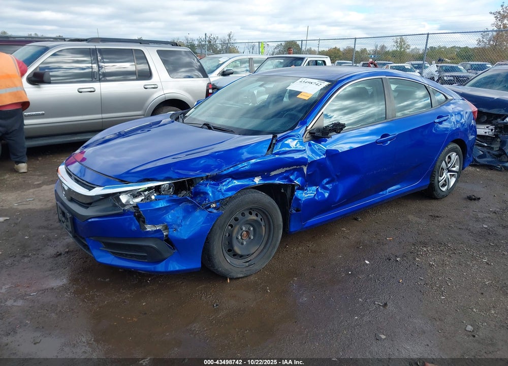 2017 HONDA CIVIC LX VIN: 19XFC2F50HE050514