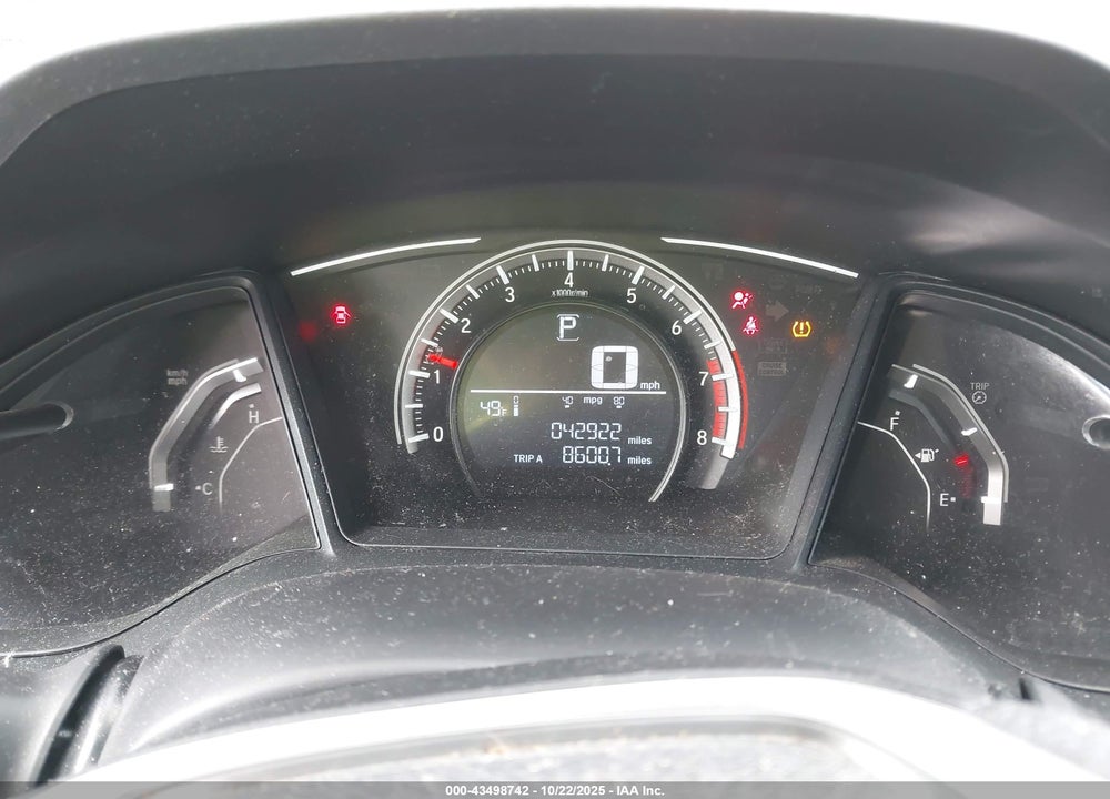 2017 HONDA CIVIC LX VIN: 19XFC2F50HE050514