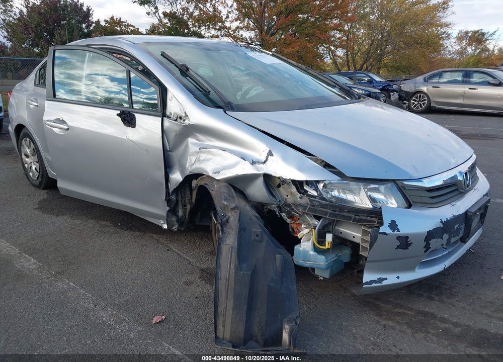 2012 HONDA CIVIC LX VIN: 2HGFB2F58CH585611