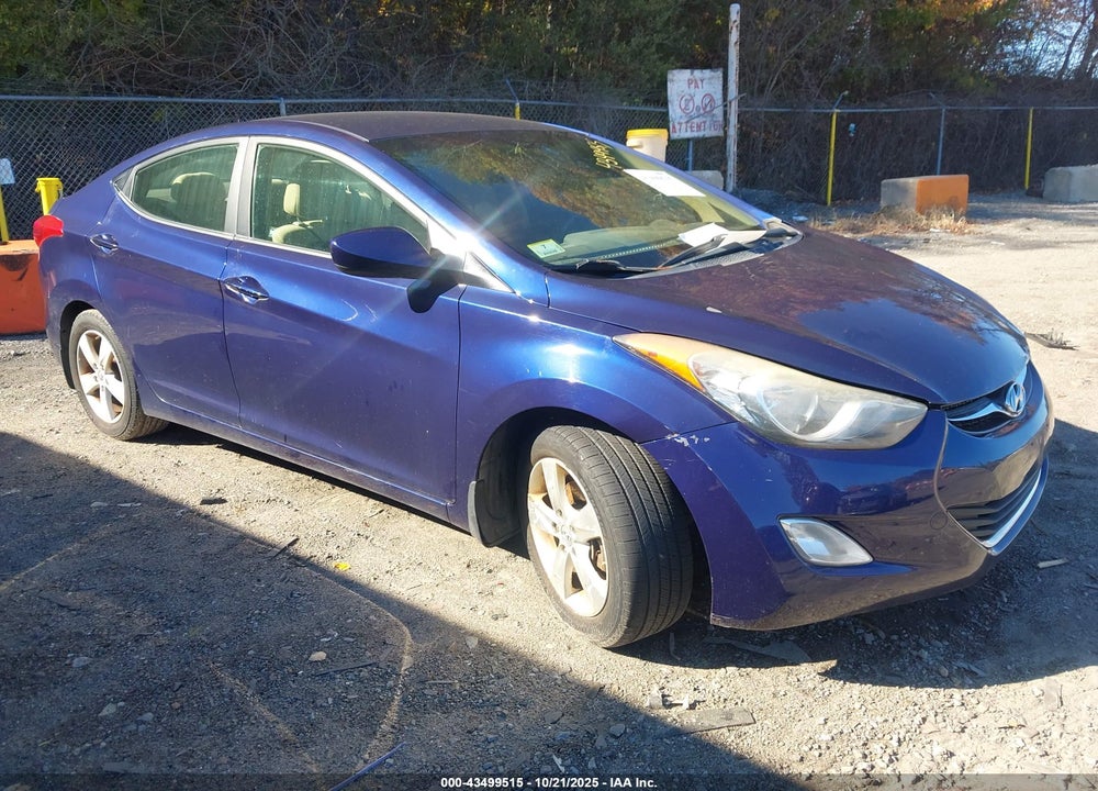 2013 HYUNDAI ELANTRA GLS VIN: 5NPDH4AE5DH154403