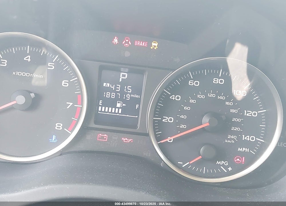 2015 SUBARU IMPREZA VIN: JF1GJAA63FH005049