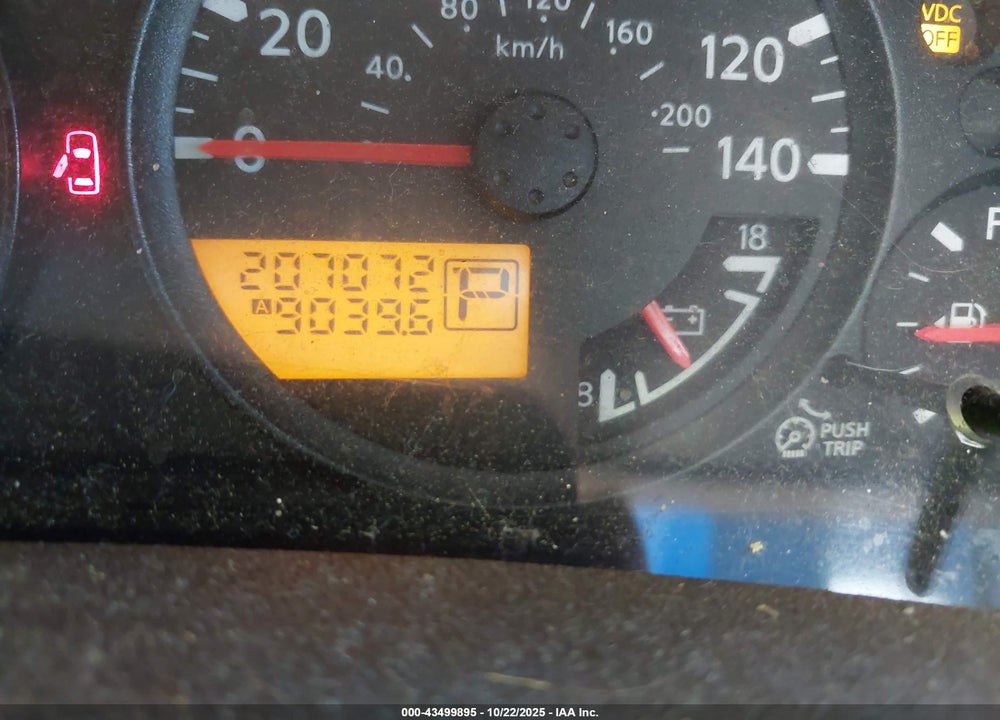 2007 NISSAN XTERRA S VIN: 5N1AN08UX7C504248
