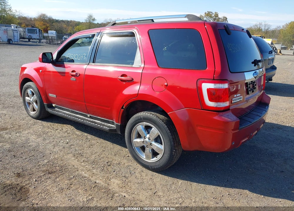 2008 FORD ESCAPE LIMITED VIN: 1FMCU941X8KB98719