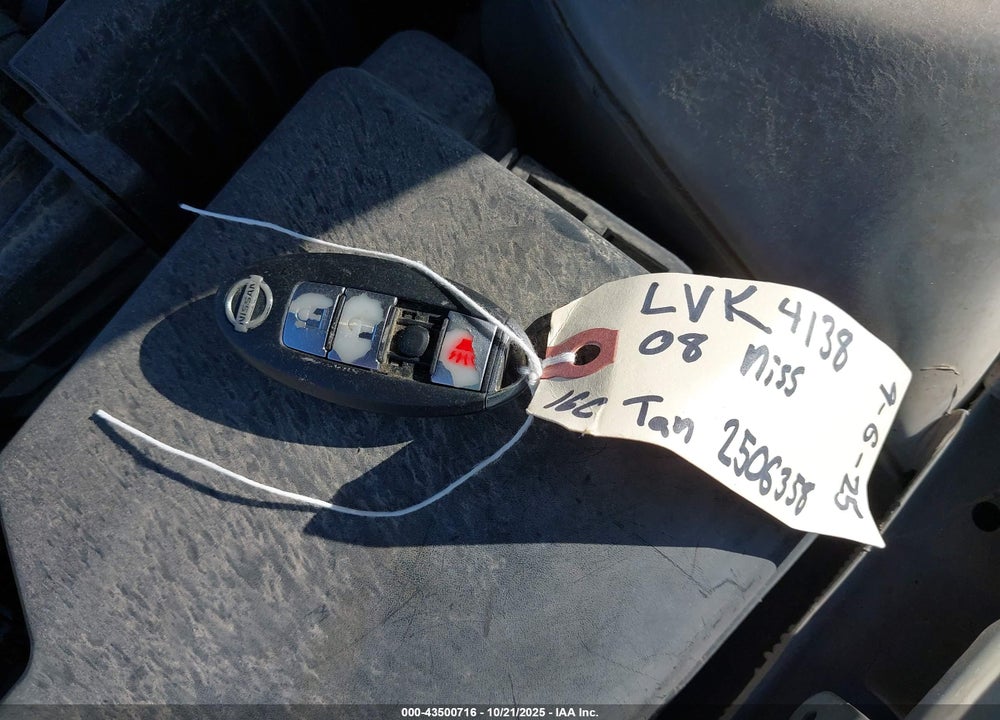 2008 NISSAN ALTIMA 2.5 S VIN: 1N4AL21E38N509263