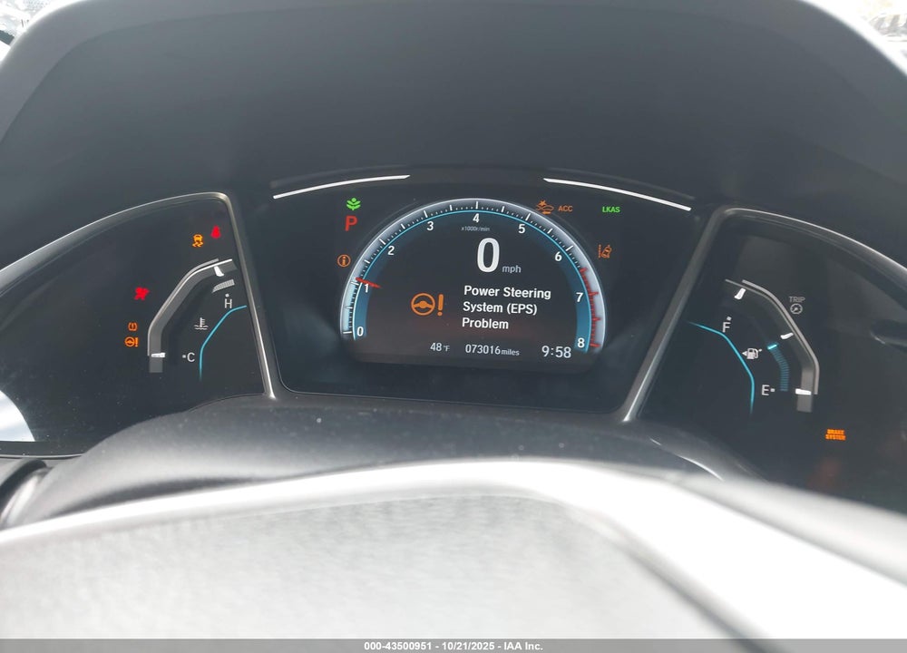 2021 HONDA CIVIC EX VIN: 19XFC1F35ME208610