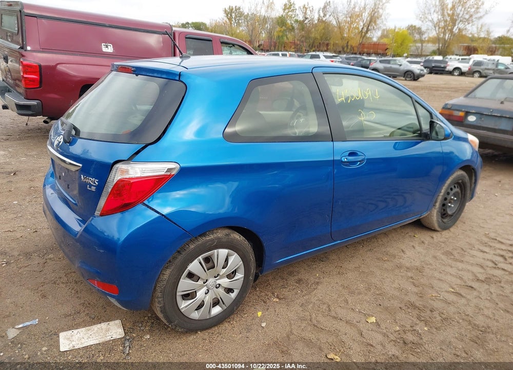 2014 TOYOTA YARIS LE (TMC/CBU PLANT) VIN: JTDJTUD37ED582413