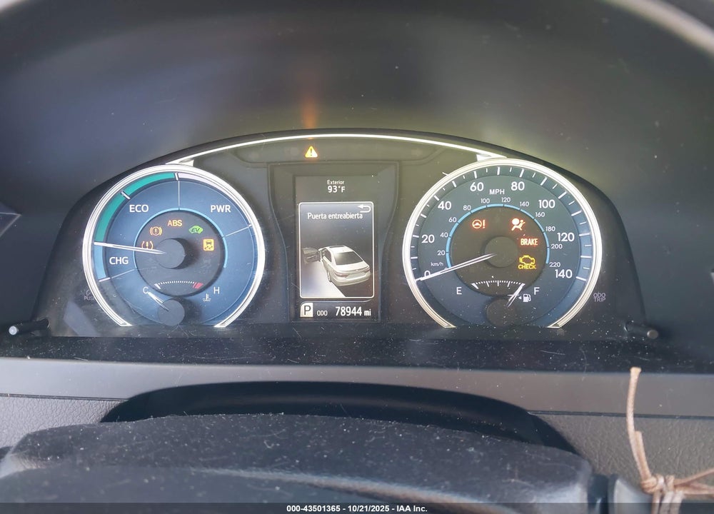 2017 TOYOTA CAMRY HYBRID XLE VIN: 4T1BD1FK4HU218728