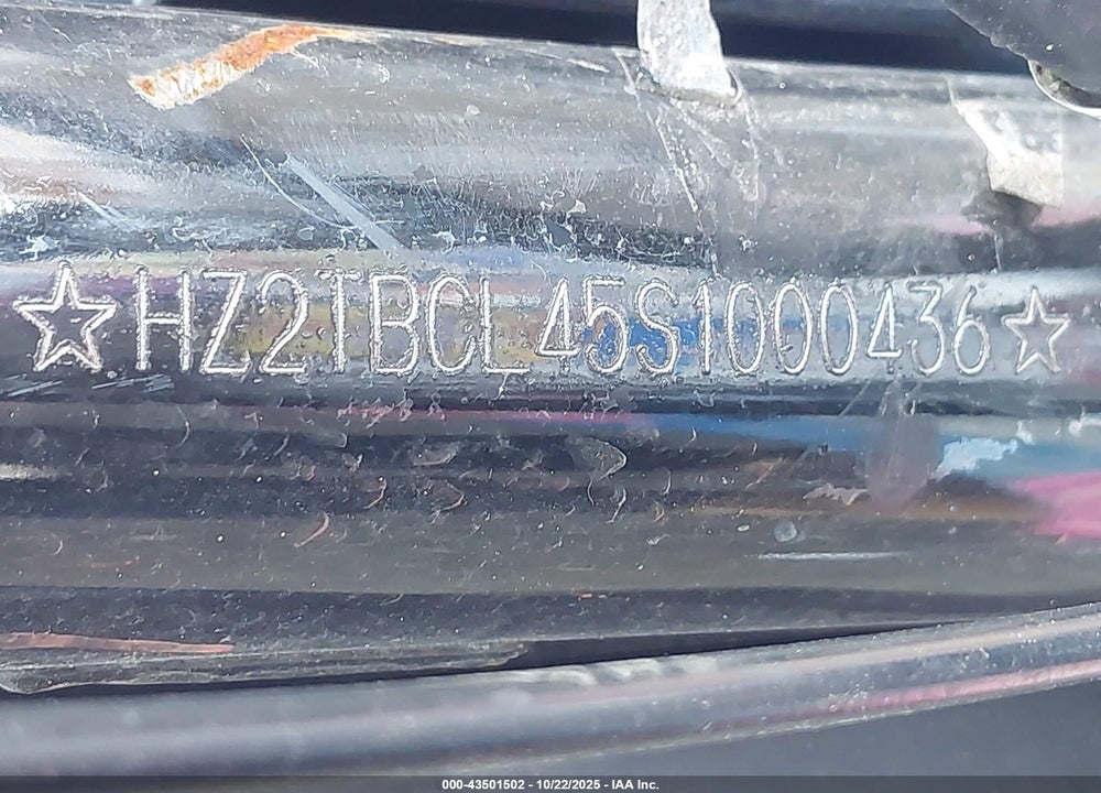 2025 SCOOTER NA VIN: HZ2TBCL45S1000436