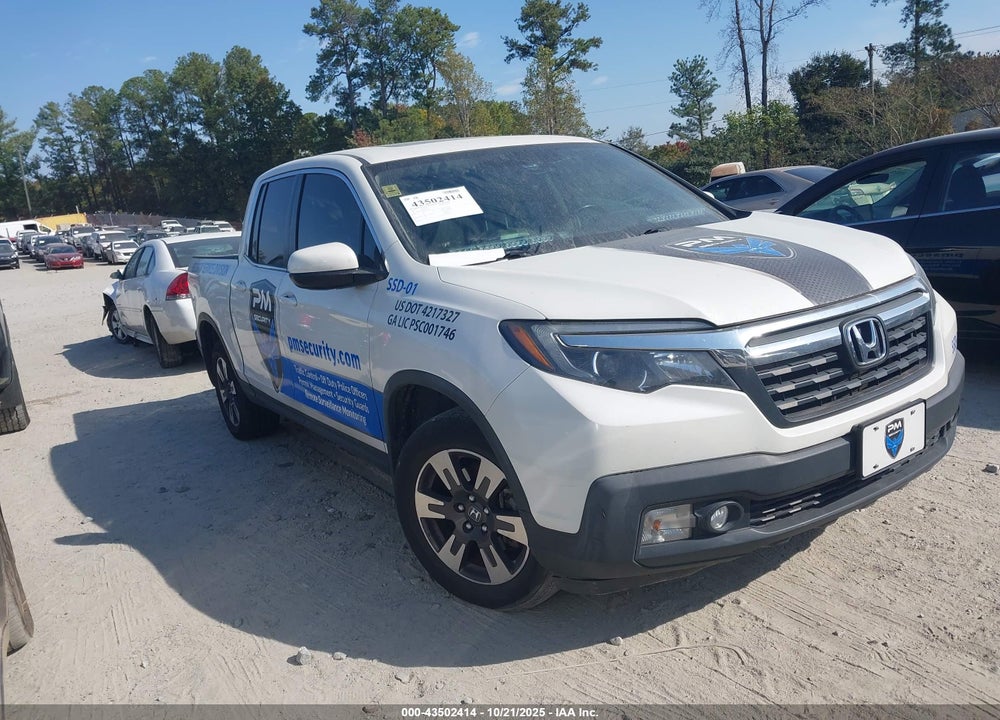 2019 HONDA RIDGELINE RTL VIN: 5FPYK3F52KB043574