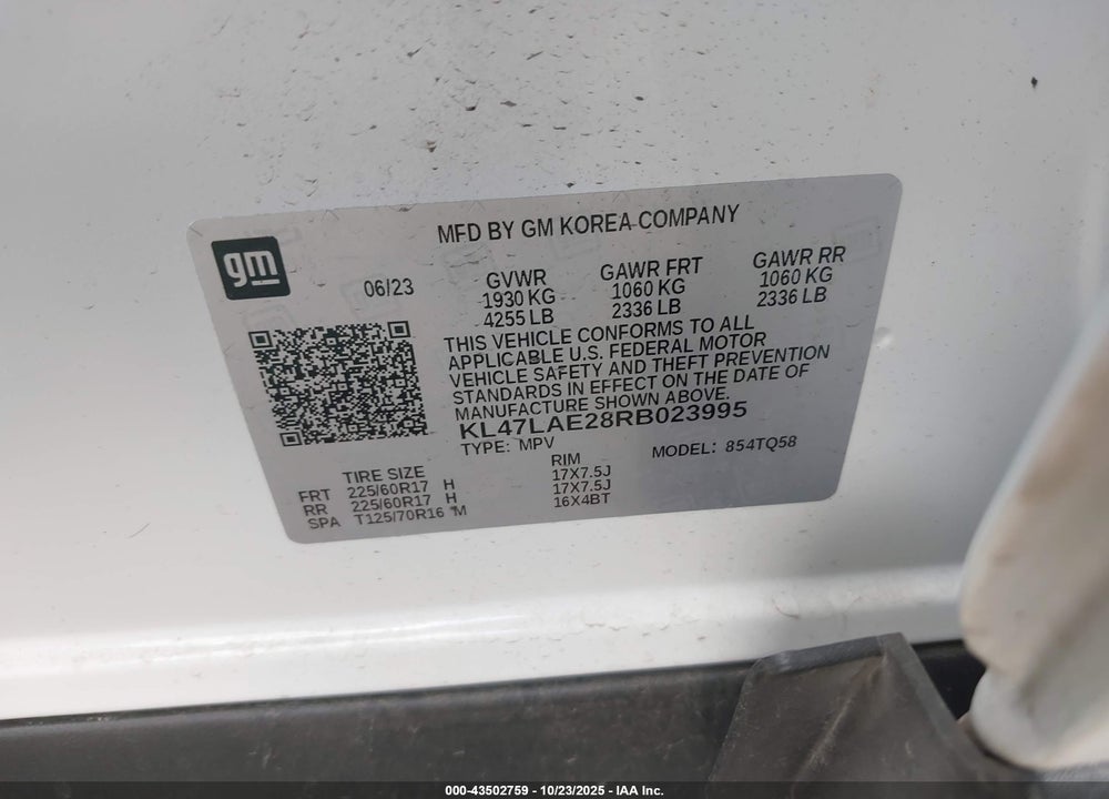 2024 BUICK ENVISTA PREFERRED FWD VIN: KL47LAE28RB023995