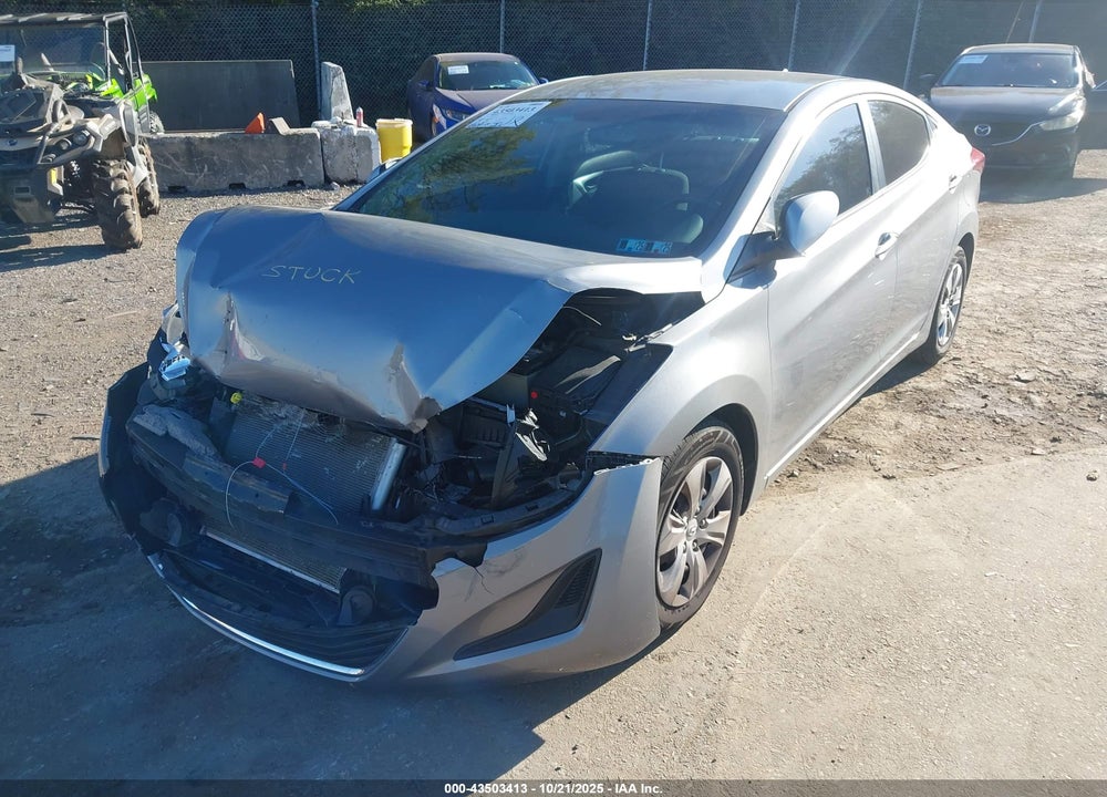 2016 HYUNDAI ELANTRA SE VIN: KMHDH4AE6GU484508