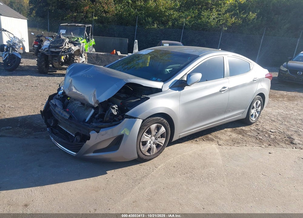 2016 HYUNDAI ELANTRA SE VIN: KMHDH4AE6GU484508