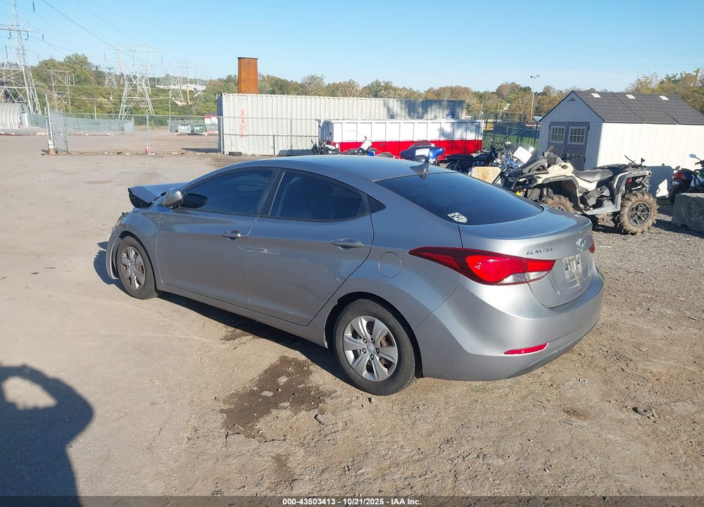 2016 HYUNDAI ELANTRA SE VIN: KMHDH4AE6GU484508