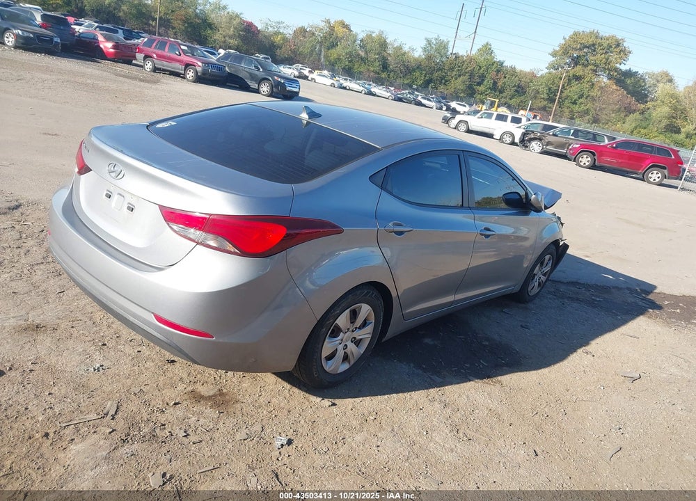 2016 HYUNDAI ELANTRA SE VIN: KMHDH4AE6GU484508