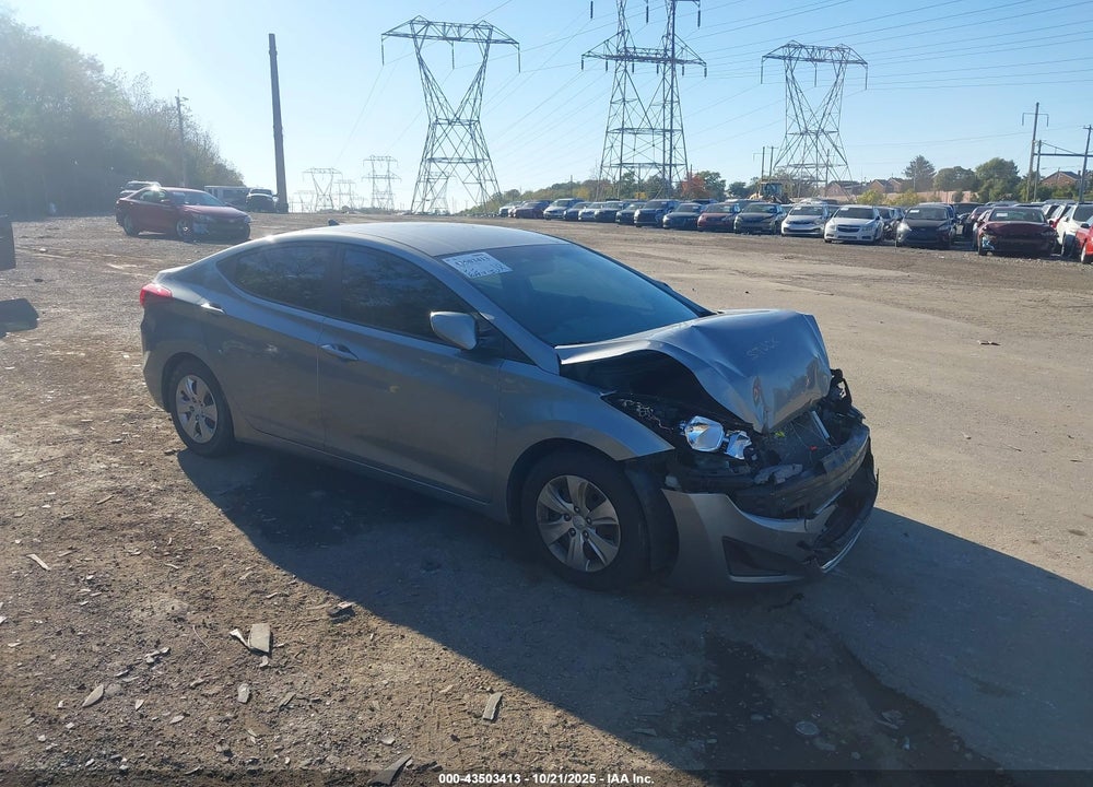 2016 HYUNDAI ELANTRA SE VIN: KMHDH4AE6GU484508
