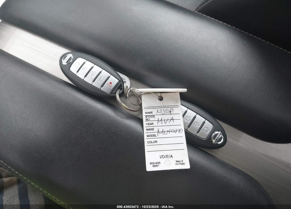 2017 NISSAN MURANO SL VIN: 5N1AZ2MH6HN145009