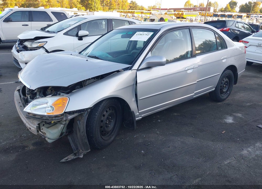 2002 HONDA CIVIC EX VIN: 1HGES26822L041743