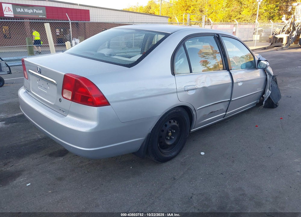 2002 HONDA CIVIC EX VIN: 1HGES26822L041743