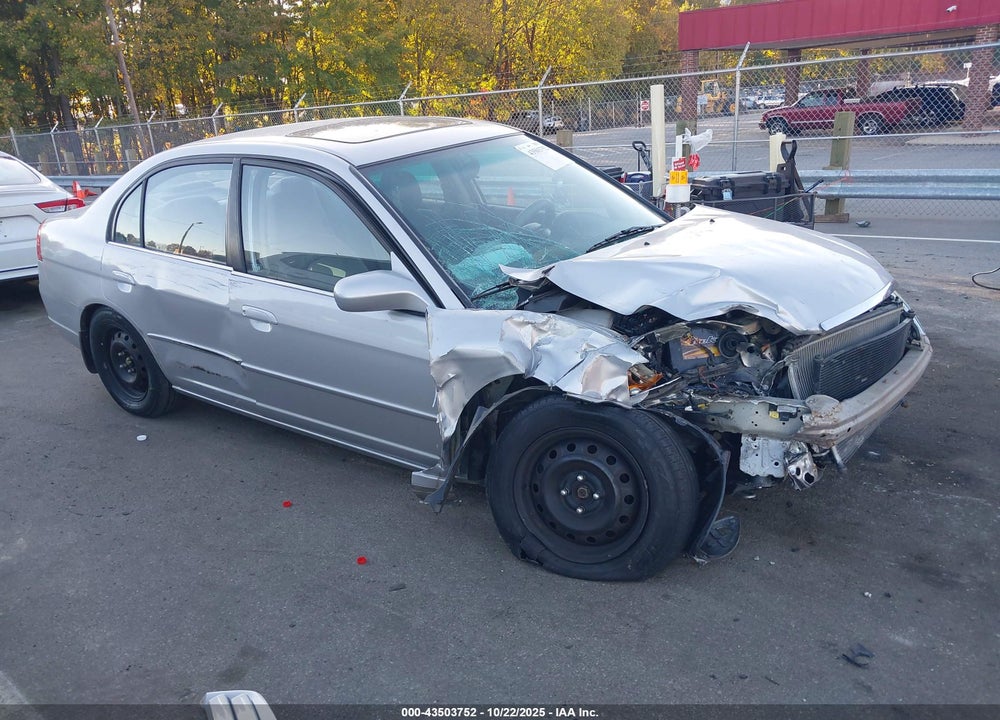 2002 HONDA CIVIC EX VIN: 1HGES26822L041743