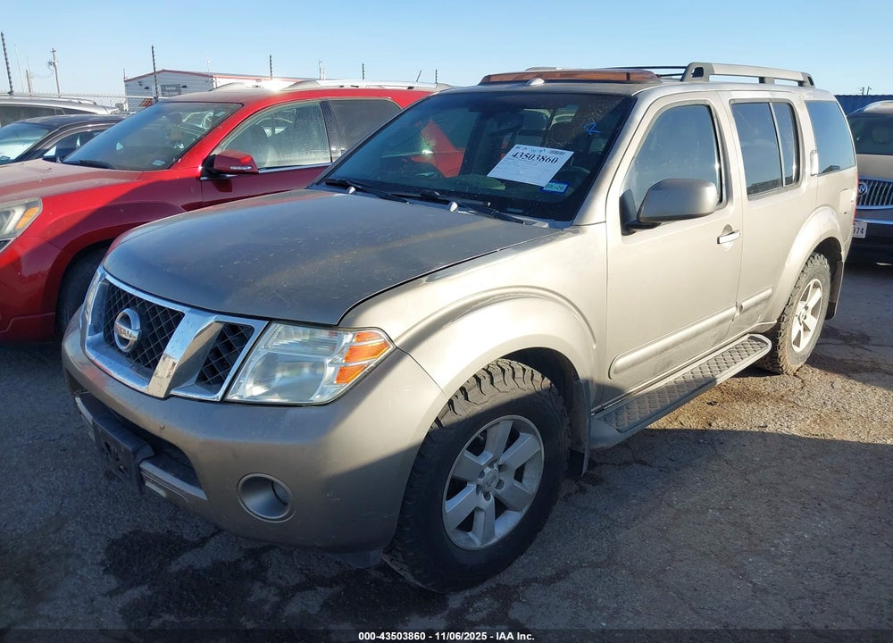 2008 NISSAN PATHFINDER SE VIN: 5N1AR18U38C600458