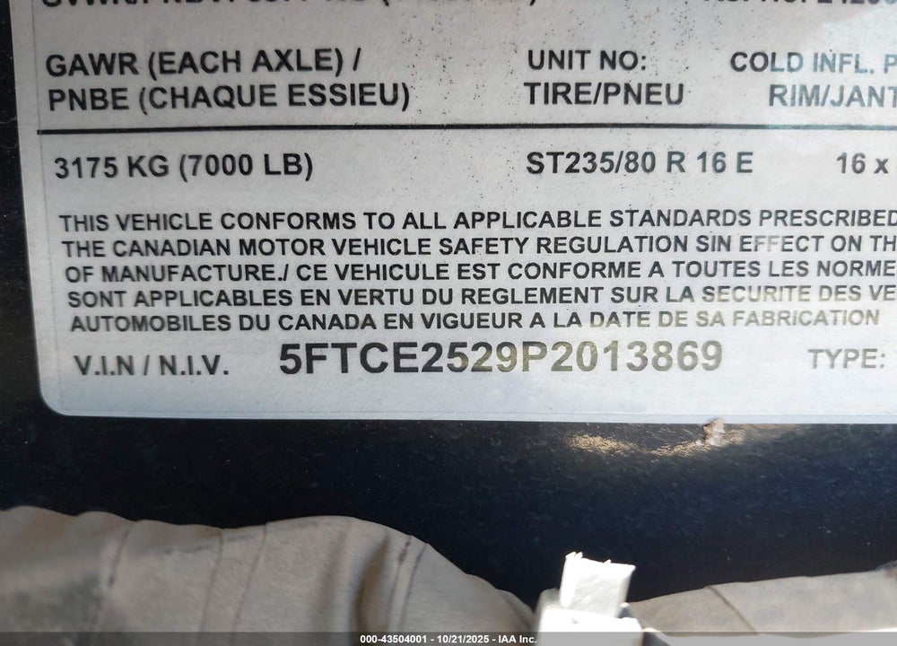 2023 FELLING TRAILERS FELLING TRAILERS VIN: 5FTCE2529P2013869