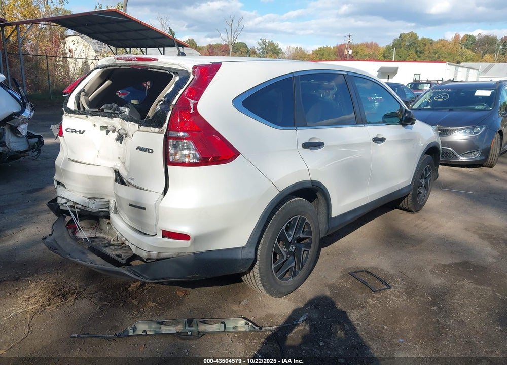 2016 HONDA CR-V SE VIN: 5J6RM4H41GL122024