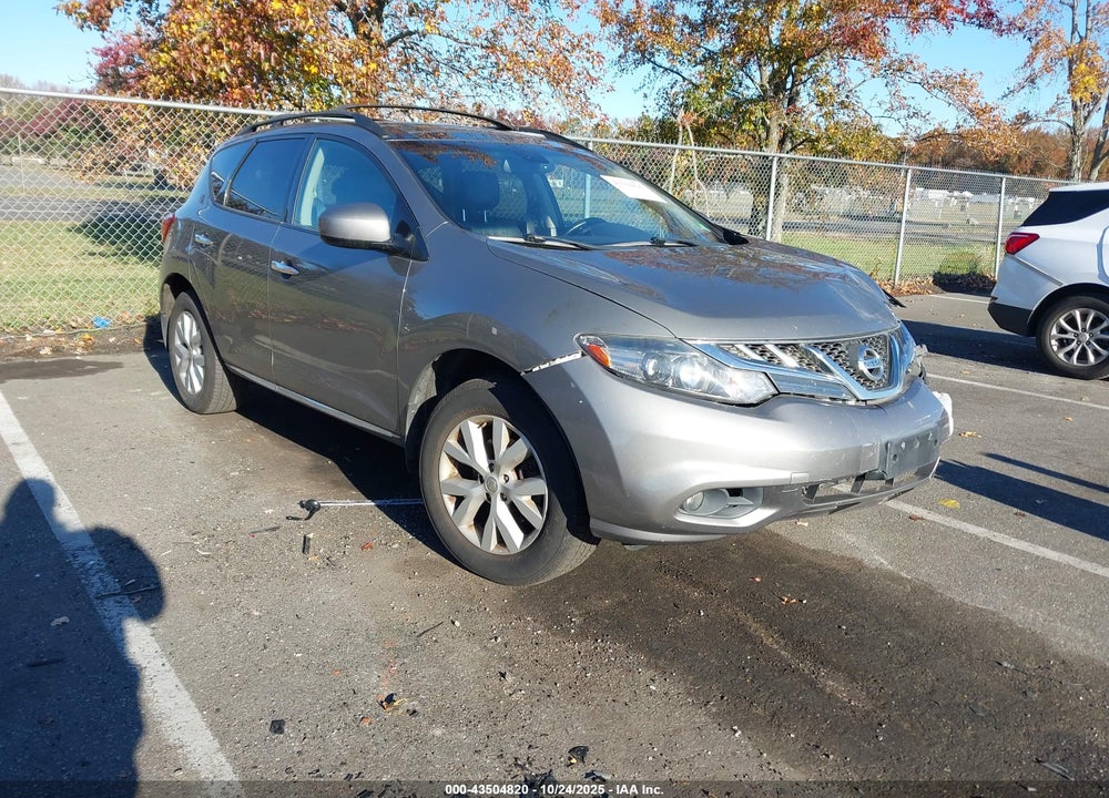 2012 NISSAN MURANO SL VIN: JN8AZ1MW6CW212776
