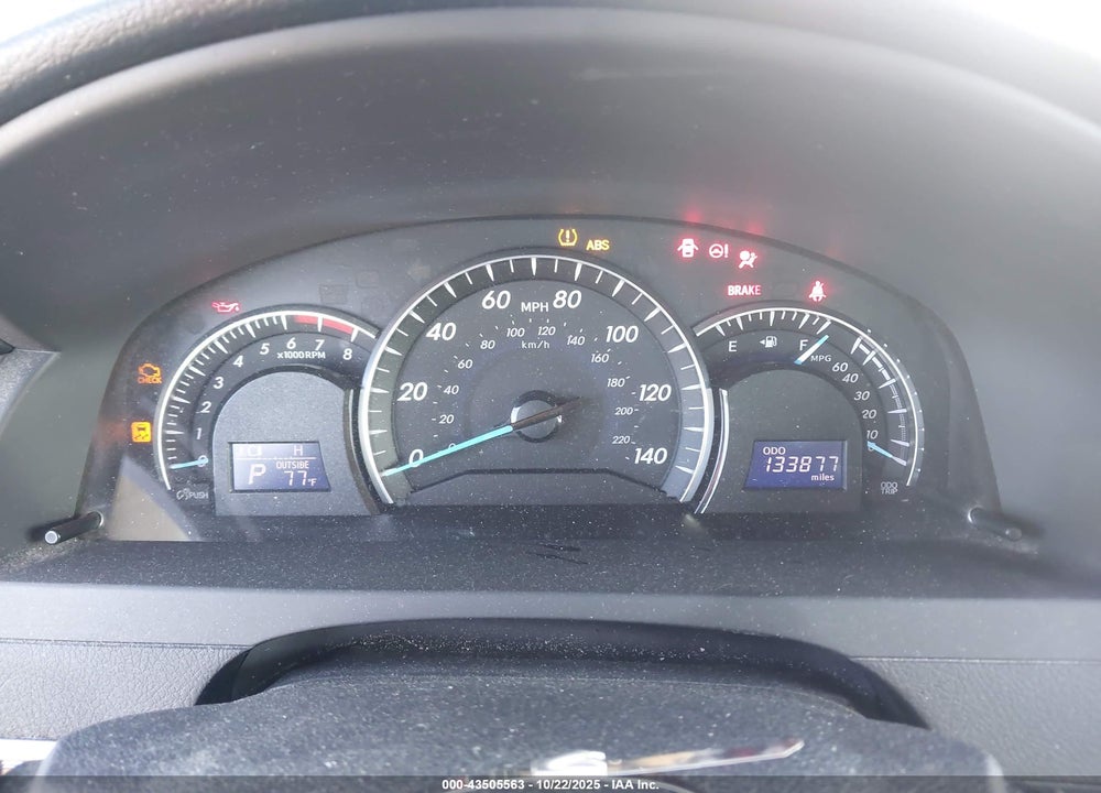2012 TOYOTA CAMRY XLE VIN: 4T4BF1FK2CR189514