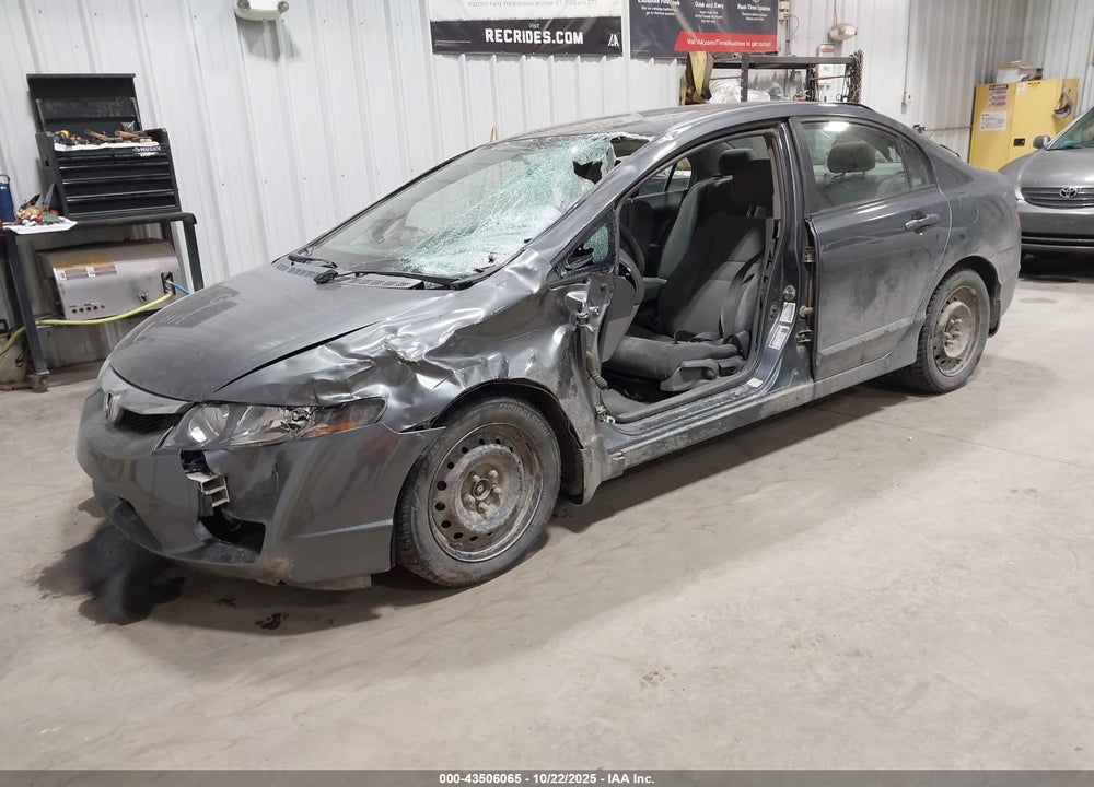 2009 HONDA CIVIC LX VIN: 19XFA16599E047368