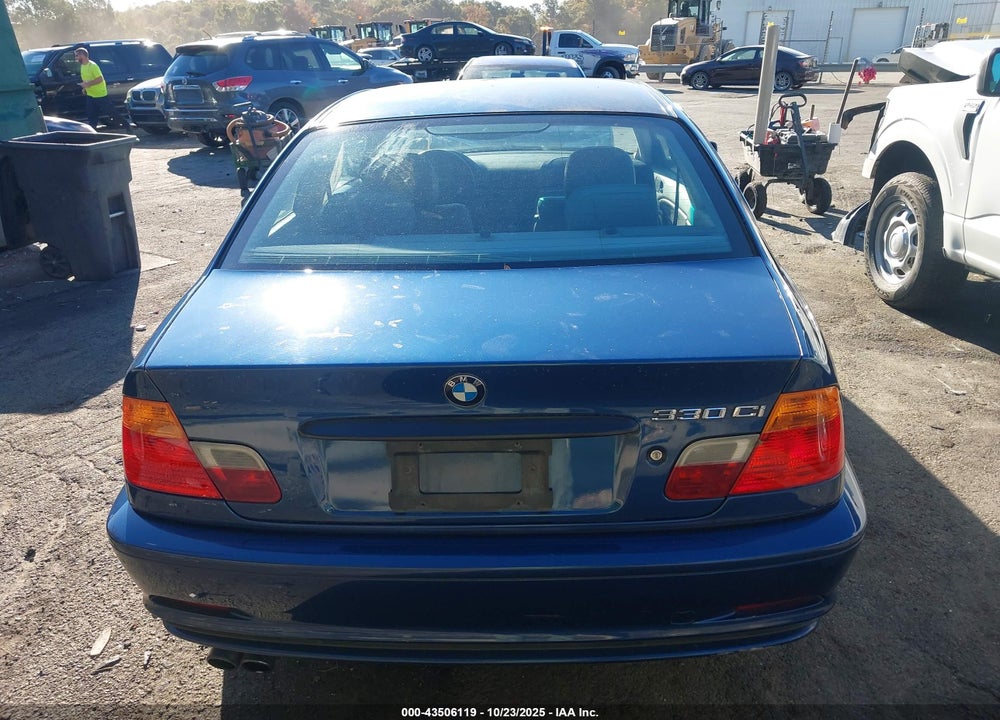 2001 BMW 330CI VIN: WBABN53411JU23023