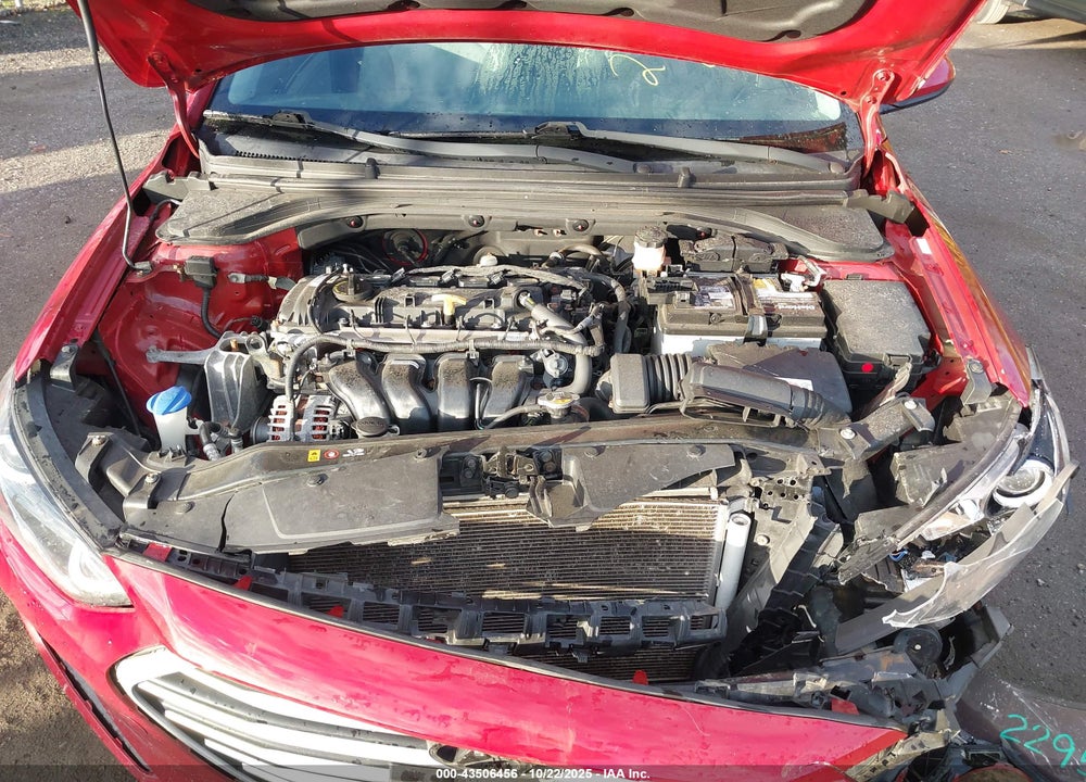 2017 HYUNDAI ELANTRA SE VIN: KMHD84LF2HU076160