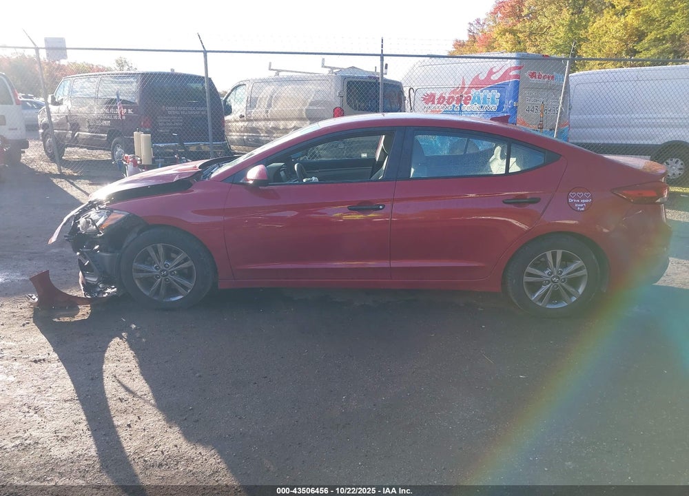 2017 HYUNDAI ELANTRA SE VIN: KMHD84LF2HU076160