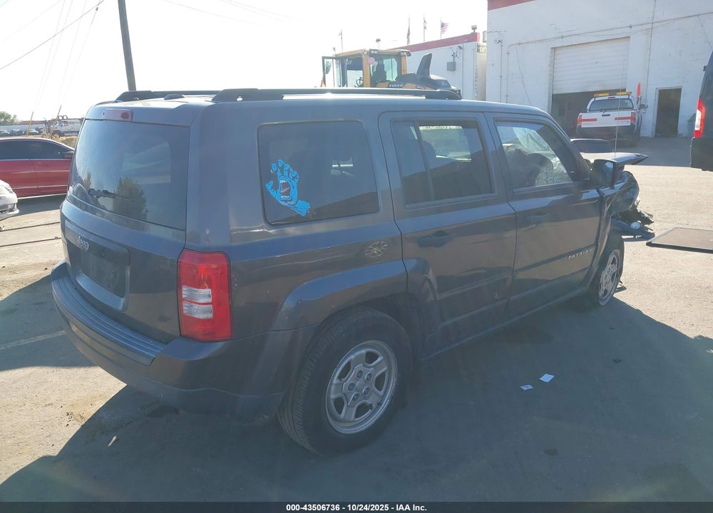 2016 JEEP PATRIOT SPORT VIN: 1C4NJPBB6GD808057