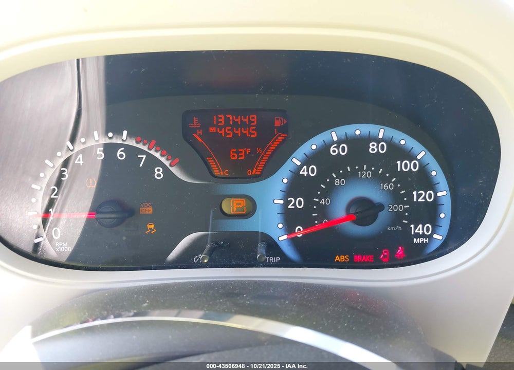 2009 NISSAN CUBE 1.8SL VIN: JN8AZ28R59T114729