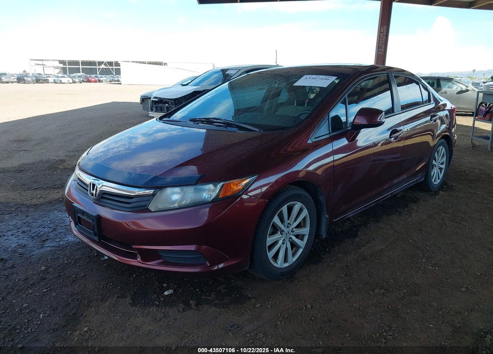 2012 HONDA CIVIC VIN: 19XFB2F82CE059284