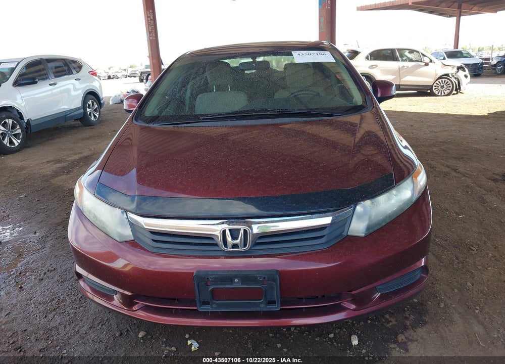 2012 HONDA CIVIC VIN: 19XFB2F82CE059284