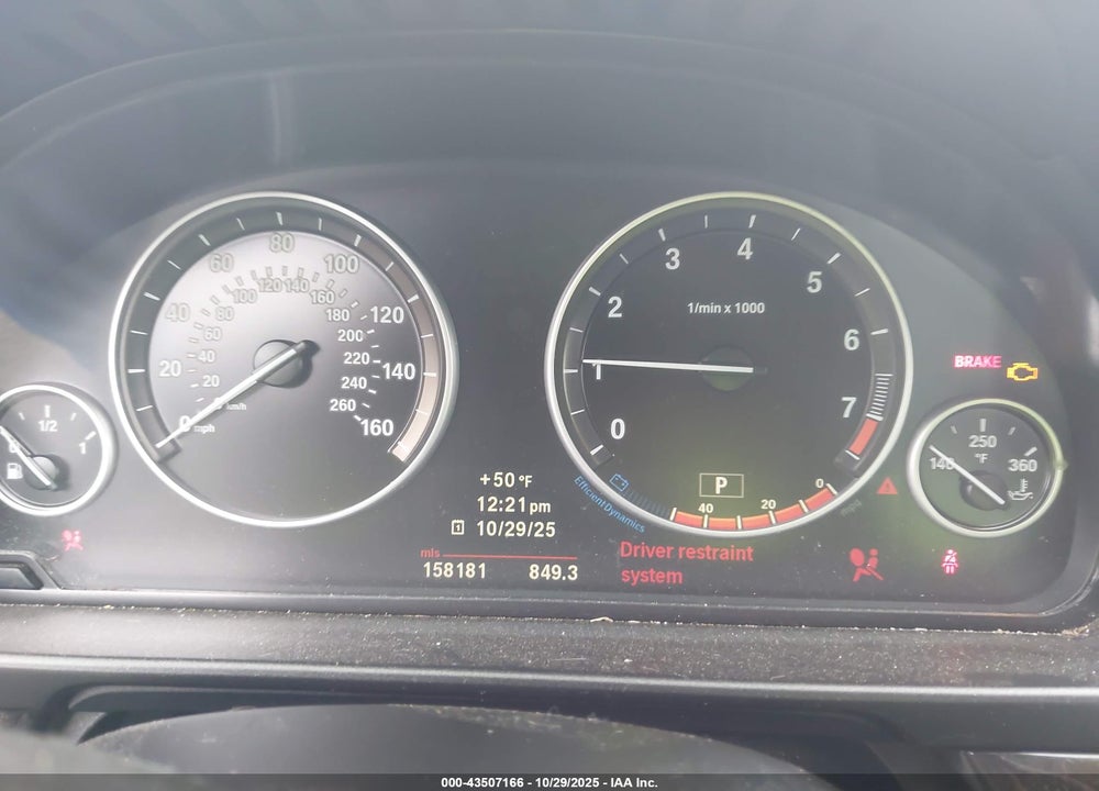 2012 BMW 5 SERIES VIN: WBAXH5C59CDW02868