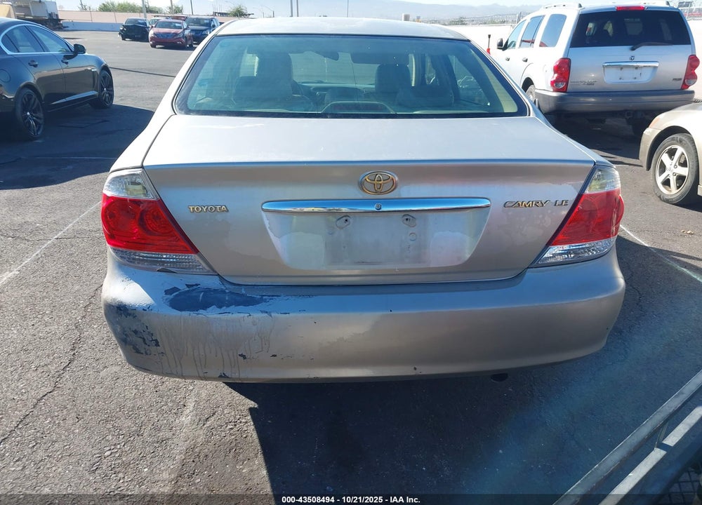 2005 TOYOTA CAMRY LE VIN: 4T1BE32K55U982260