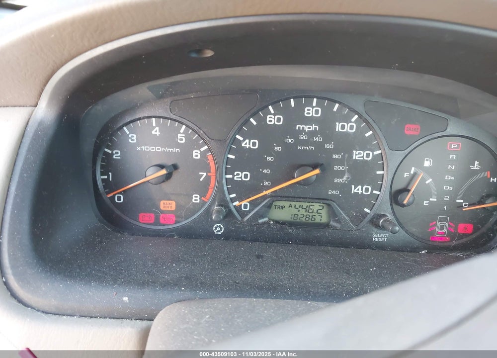 2001 HONDA ACCORD VIN: 1HGCG56401A007219