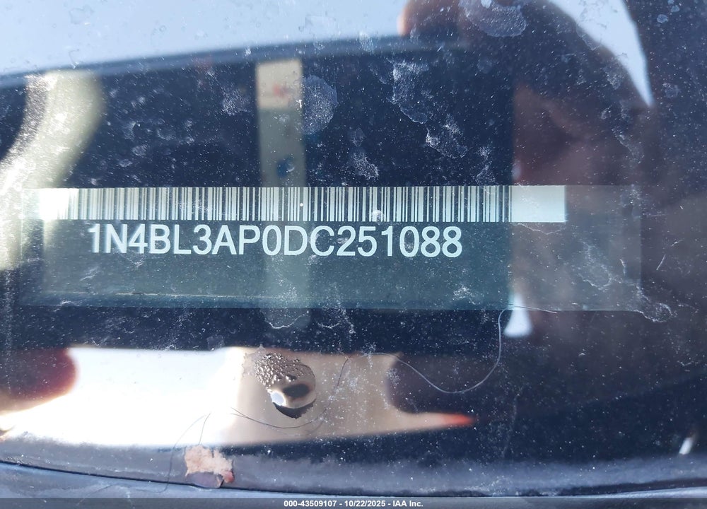 2013 NISSAN ALTIMA 3.5 SL VIN: 1N4BL3AP0DC251088