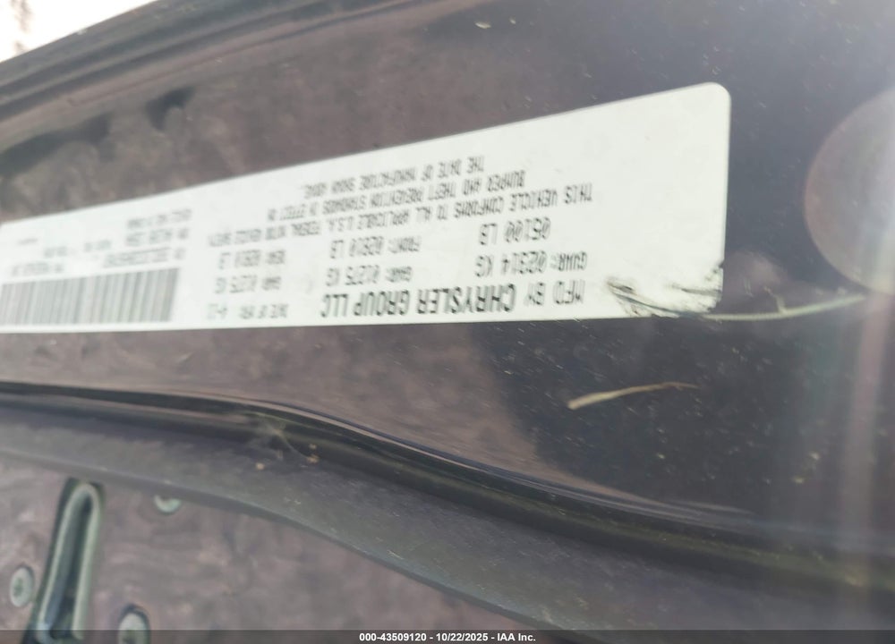 2011 DODGE CHARGER VIN: 2B3CL3CG3BH567057