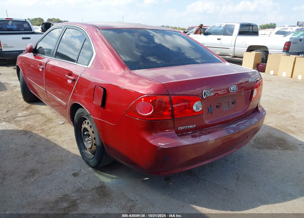 2008 KIA OPTIMA LX VIN: KNAGE123385258103