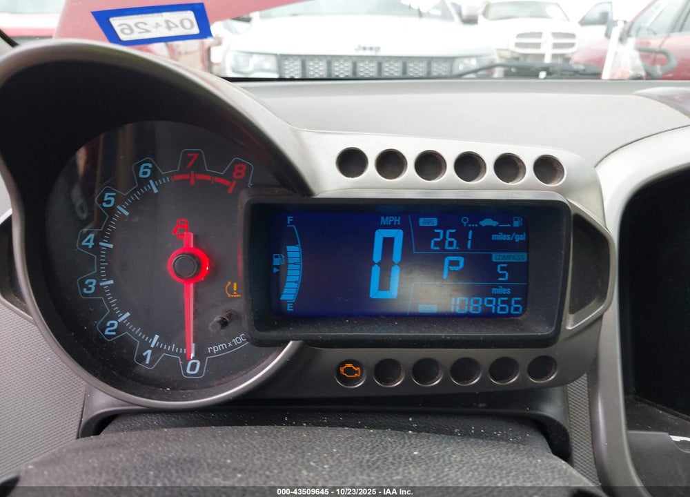 2012 CHEVROLET SONIC VIN: 1G1JE5SH4C4139009