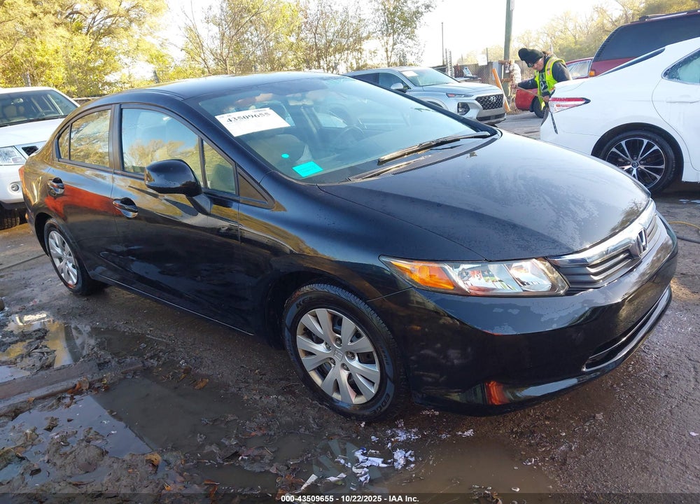 2012 HONDA CIVIC LX VIN: 19XFB2F51CE007439