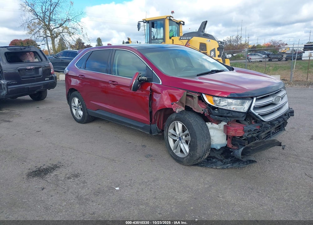 2015 FORD EDGE SEL VIN: 2FMTK4J92FBB10577