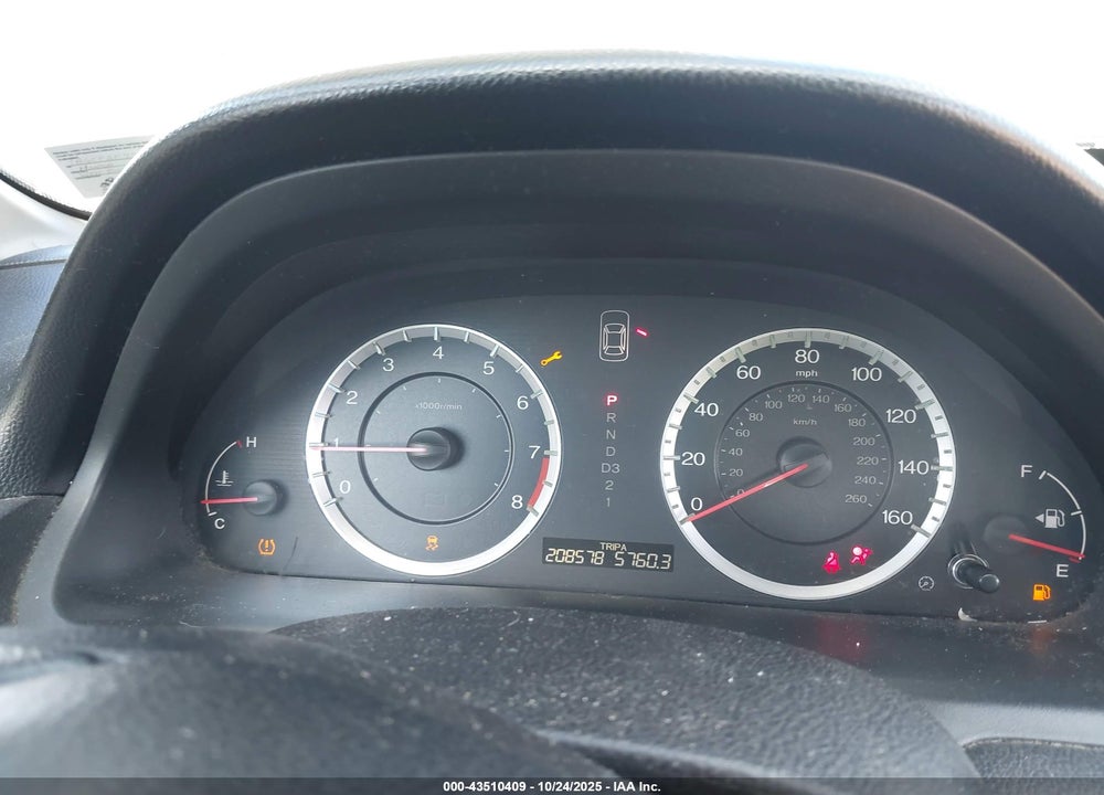 2011 HONDA ACCORD 2.4 EX VIN: 1HGCP2F77BA078444
