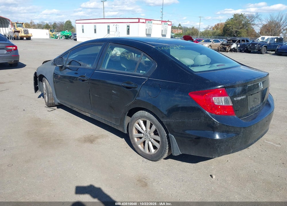 2012 HONDA CIVIC VIN: 19XFB2F85CE313280