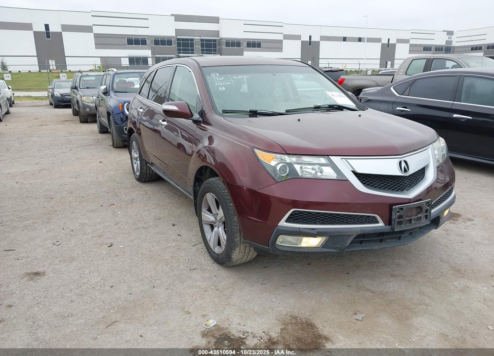 2013 ACURA MDX TECHNOLOGY PACKAGE VIN: 2HNYD2H32DH512890
