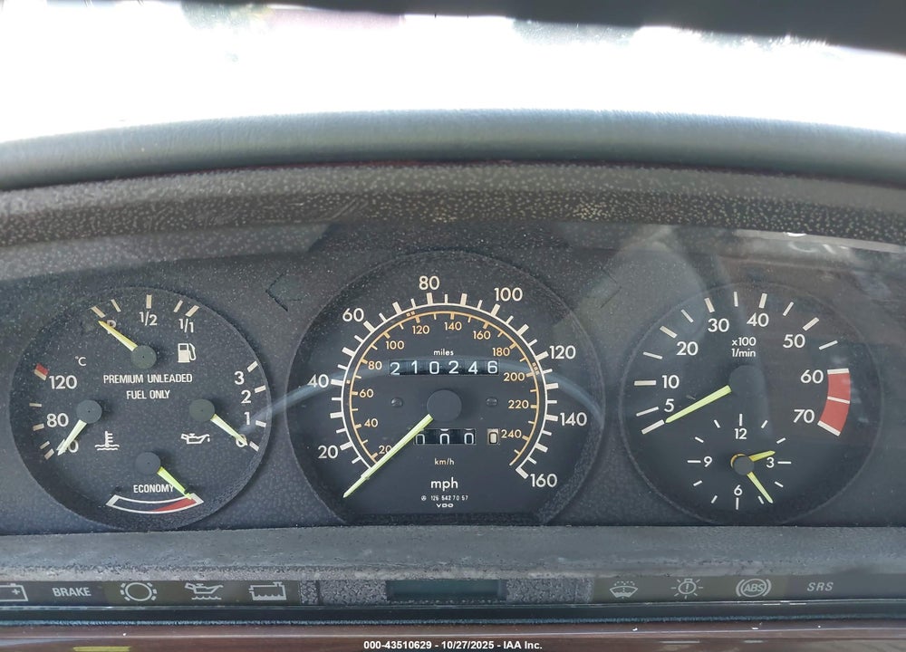 1988 MERCEDES-BENZ 420 SEL VIN: WDBCA35D5JA397688